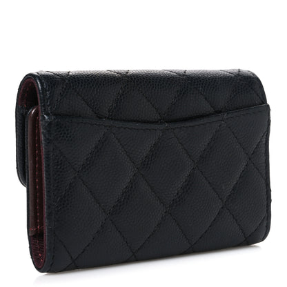 Chanel Caviar Quilted Classic 4 Key Holder Wallet Black 3 of 8
