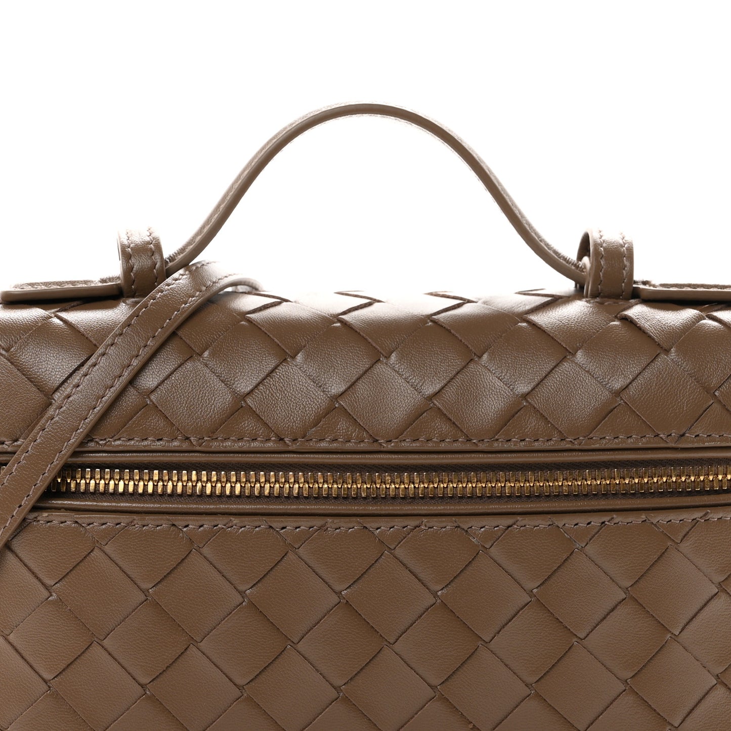 Calfskin Intrecciato Bang Bang Vanity Case Pinecone