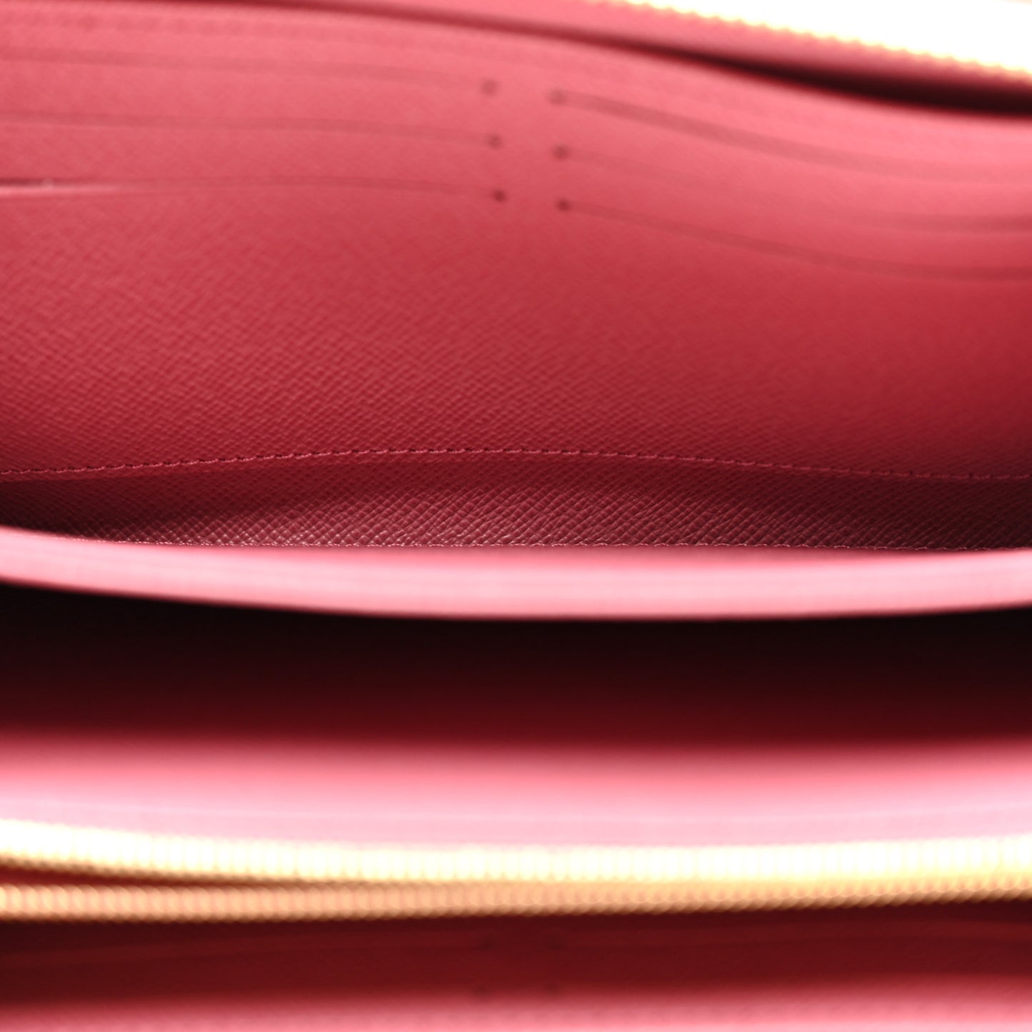 Denim Monogram Jacquard Zippy Wallet Pink