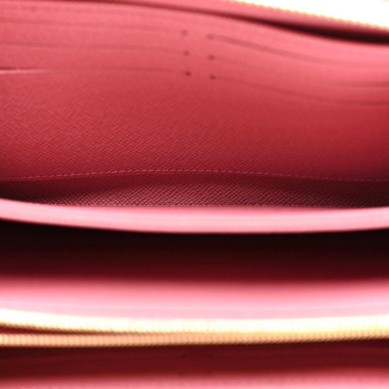 Louis Vuitton Denim Monogram Jacquard Zippy Wallet Pink 5 of 9