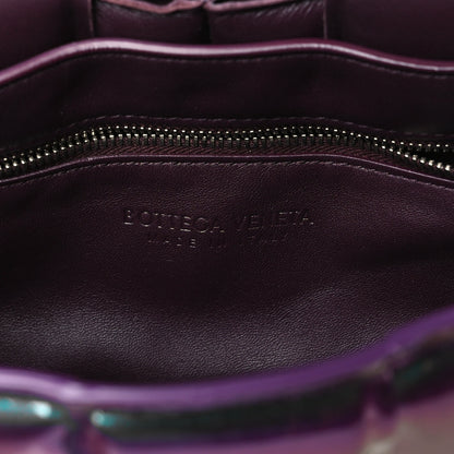 Bottega Veneta Glossy Nail Polish Nappa Maxi Intreccio Padded Cassette Crossbody Bag Holographic 6 of 10
