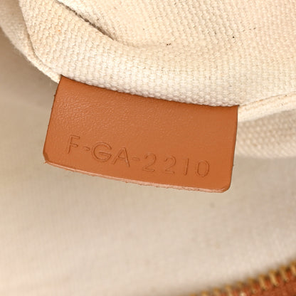 Celine Canvas Calfskin Logo Print Small Horizontal Cabas Natural Tan 7 of 10