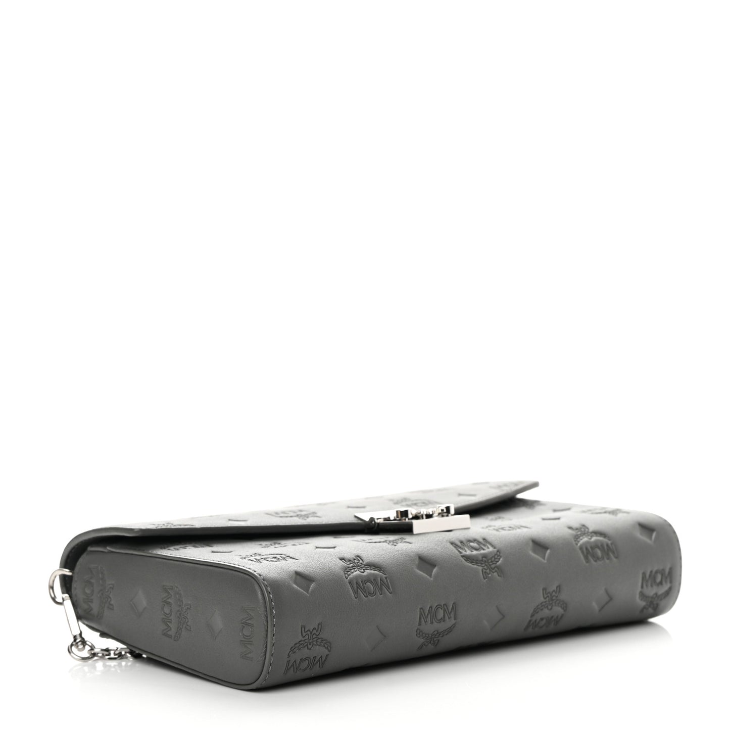 Calfskin Ottomar Monogram Medium Millie Crossbody Bag Charcoal