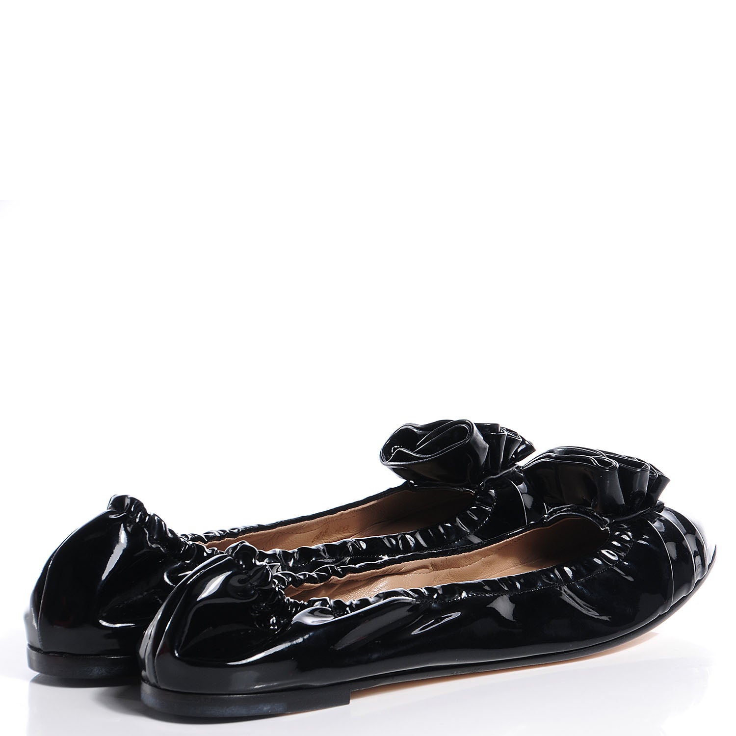 Valentino Garavani Patent Ballet Flats 40 Black 4 of 6