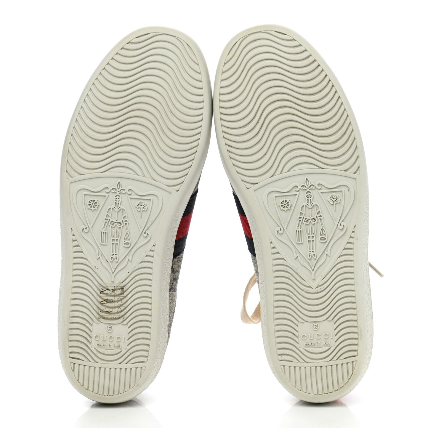 GG Supreme Monogram Womens Ace Low-Top Sneaker 36 Beige