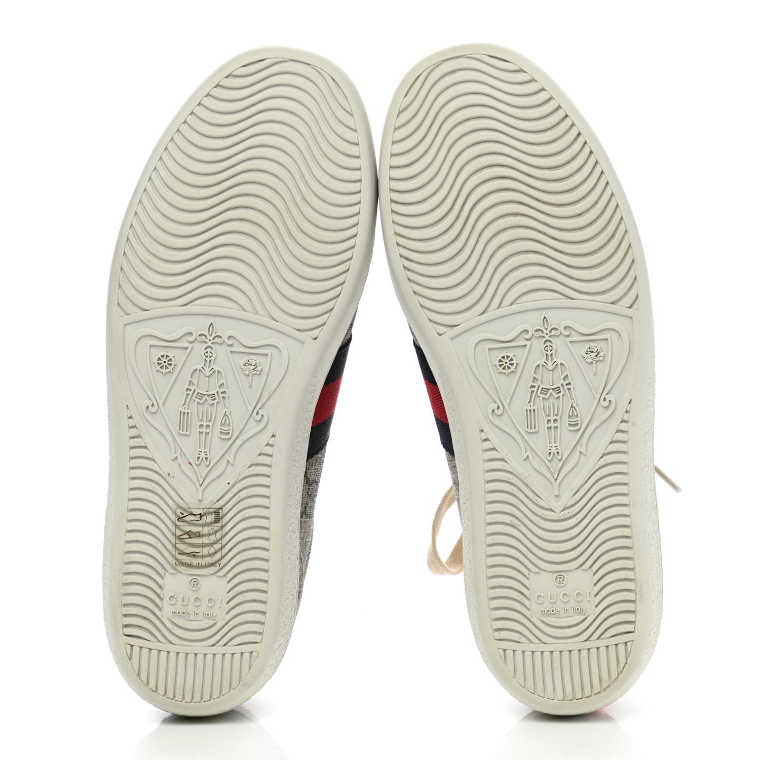 Gucci GG Supreme Monogram Womens Ace Low-Top Sneaker 36 Beige 5 of 10