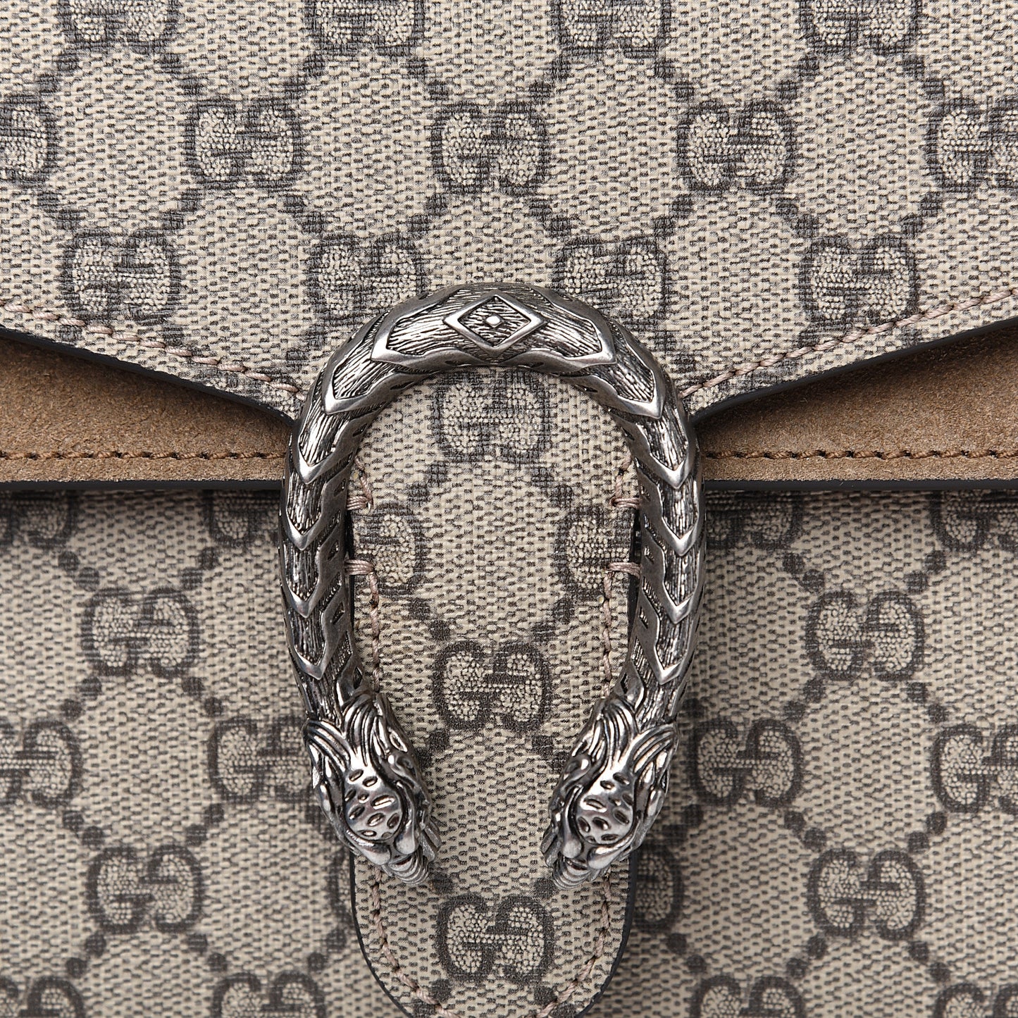 GG Supreme Monogram Mini Dionysus Shoulder Bag Taupe