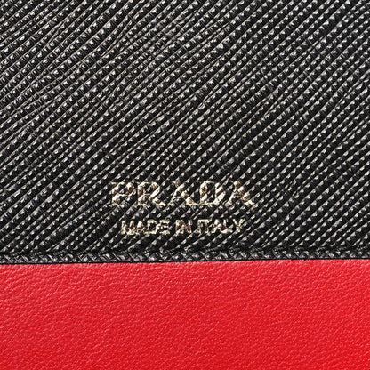 Prada Saffiano Lux Mini Crossbody Bag Black 6 of 10