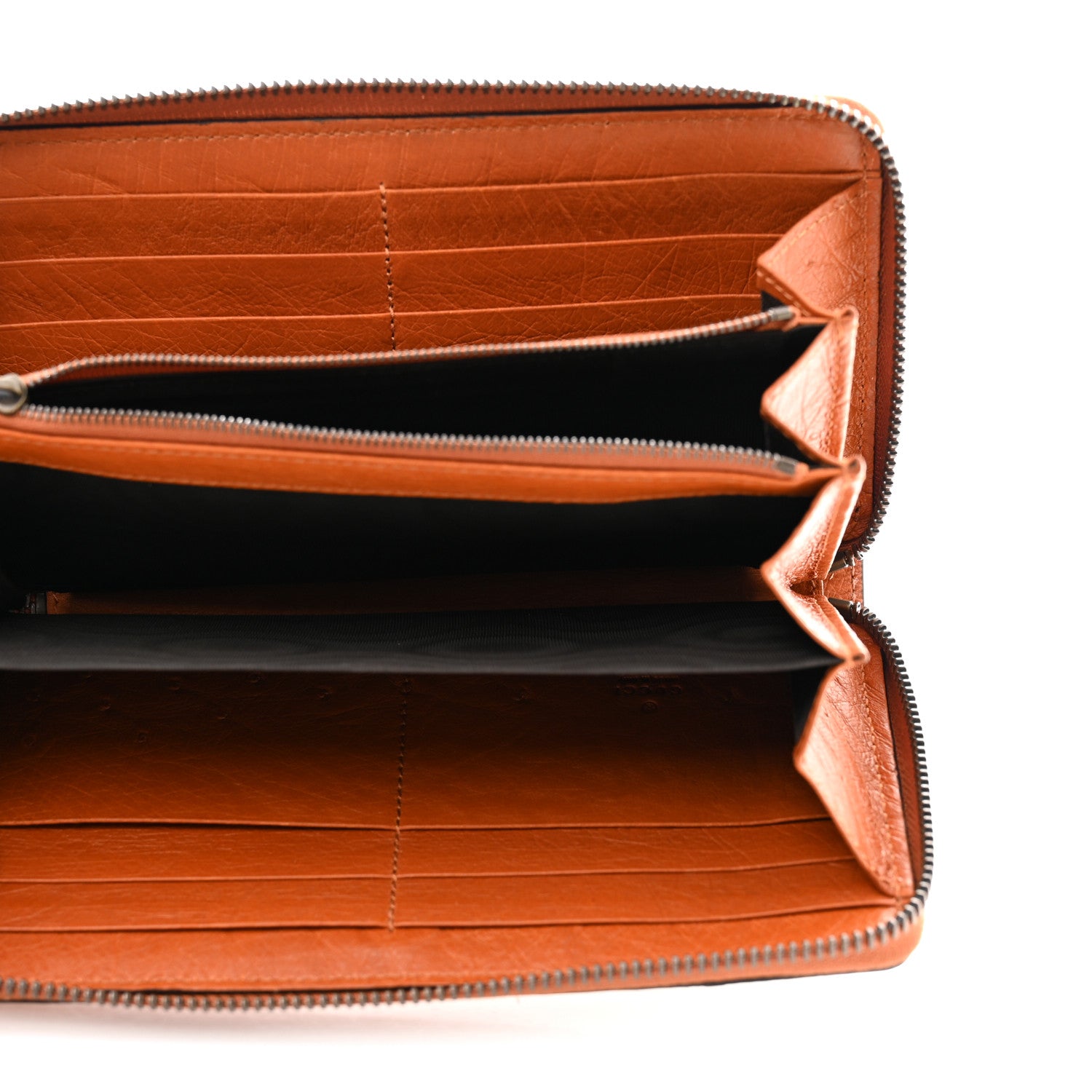 Gucci Snakeskin Ostrich Diana Continental Wallet Butter Ivory Paradise Cloud Natural Gold 5 of 7