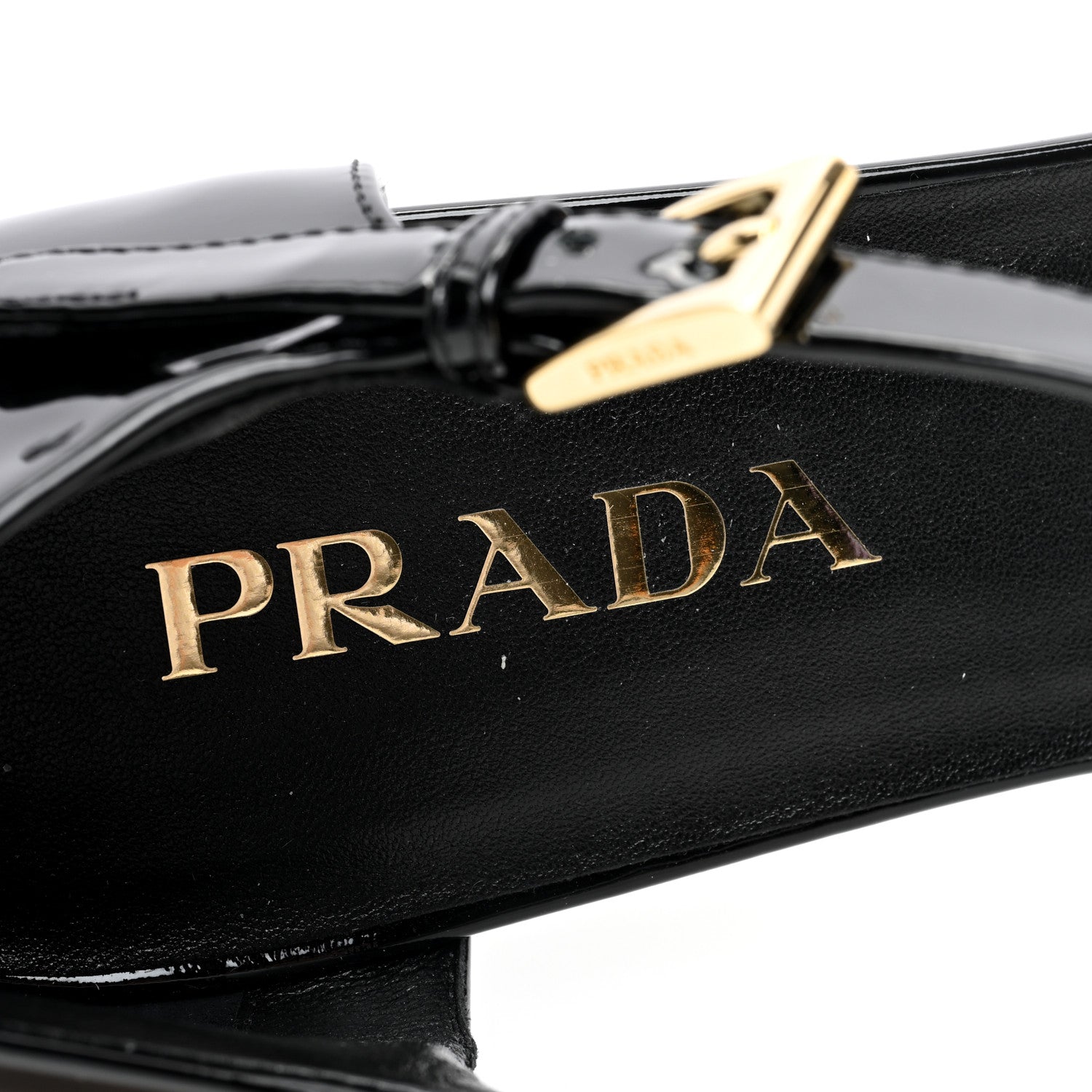 Prada Patent Triangle Squared Toe 35mm Pumps 39 Black 7 of 8