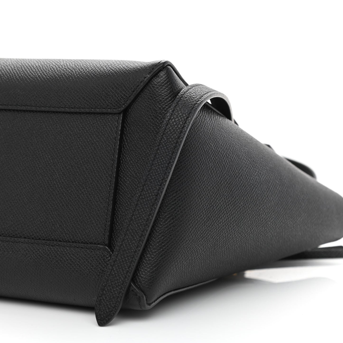 Grained Calfskin Micro Belt Bag Black