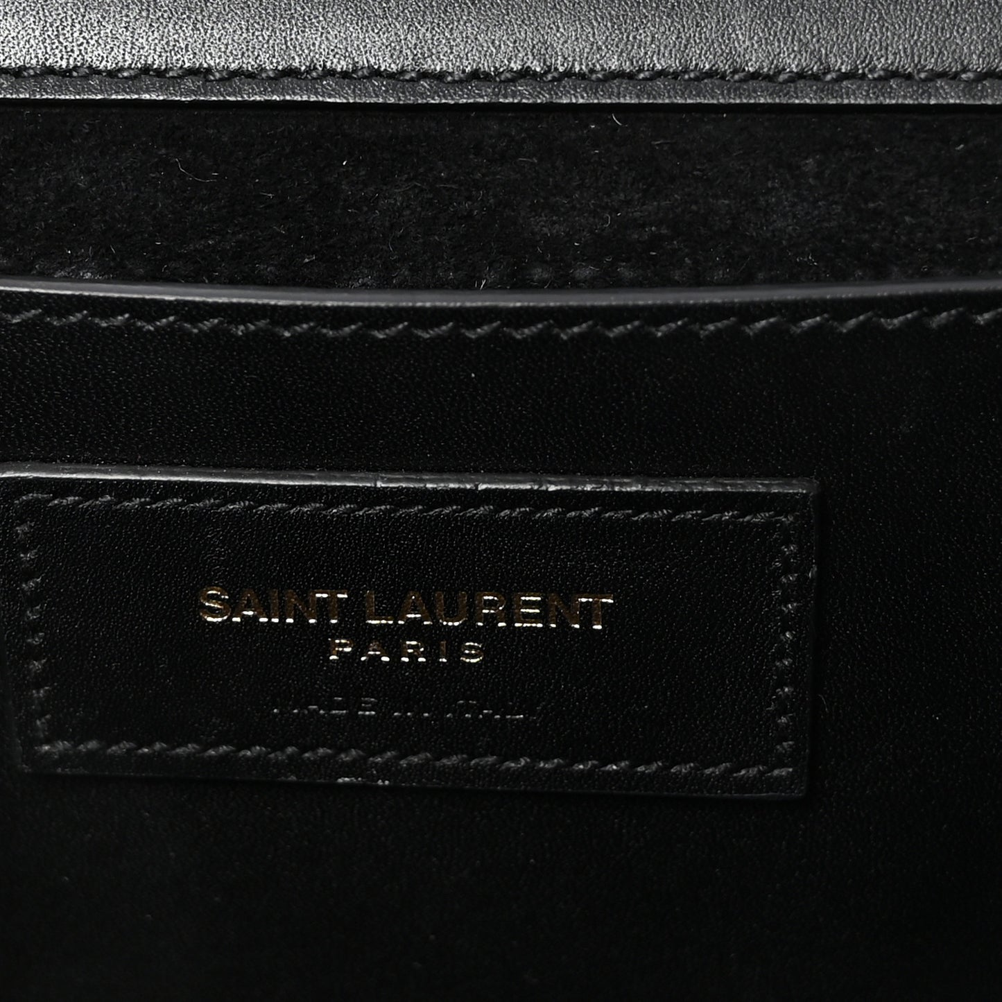 Smooth Calfskin Medium Classic Monogram Kate Tassel Satchel Black