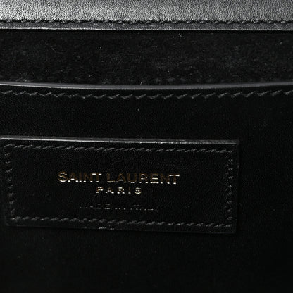 Saint Laurent Smooth Calfskin Medium Classic Monogram Kate Tassel Satchel Black 6 of 9