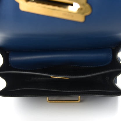 Prada City Calf Saffiano Cahier Bag Bluette Black 5 of 9