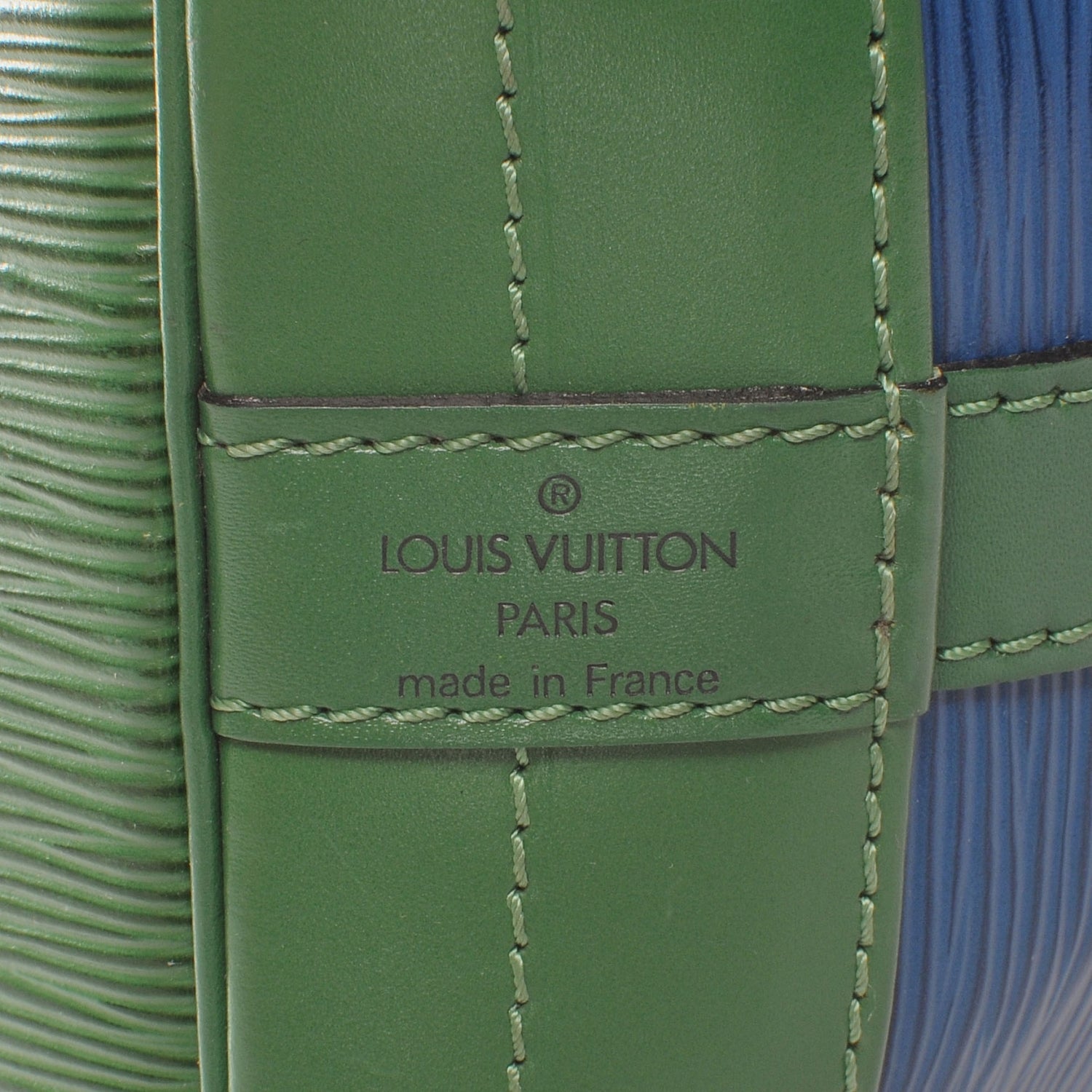 Louis Vuitton Epi Large Noe Blue Green 5 of 9