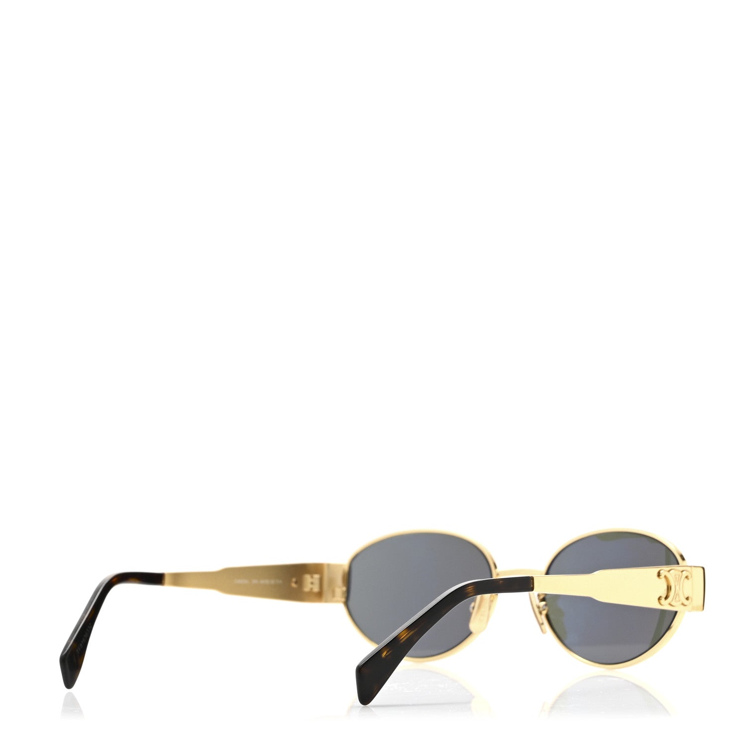 Celine Metal Triomphe 01 Sunglasses CL40235U Gold Green 4 of 6