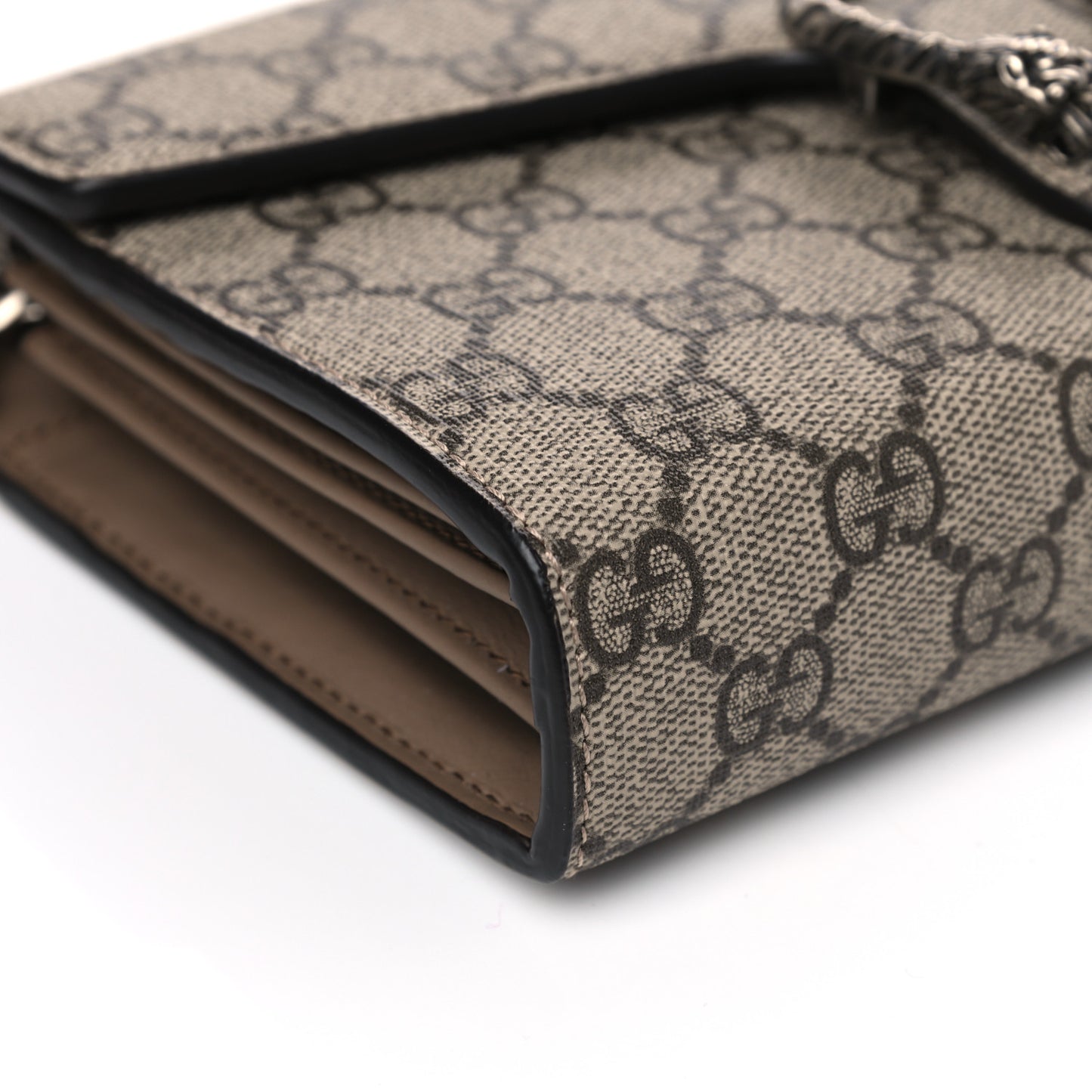 GG Supreme Monogram Dionysus Chain Wallet