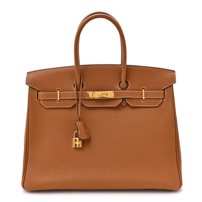 Hermes Togo Birkin 35 Gold 1 of 12