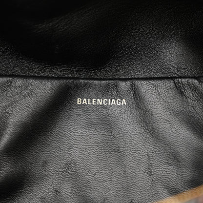 Balenciaga Wool Plaid Diagonal Allover Logo Matelasse XS Souvenir Belt Bag Black White Red 6 of 15