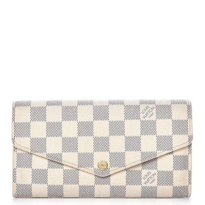 Louis Vuitton Damier Azur Sarah Wallet NM 1 of 7