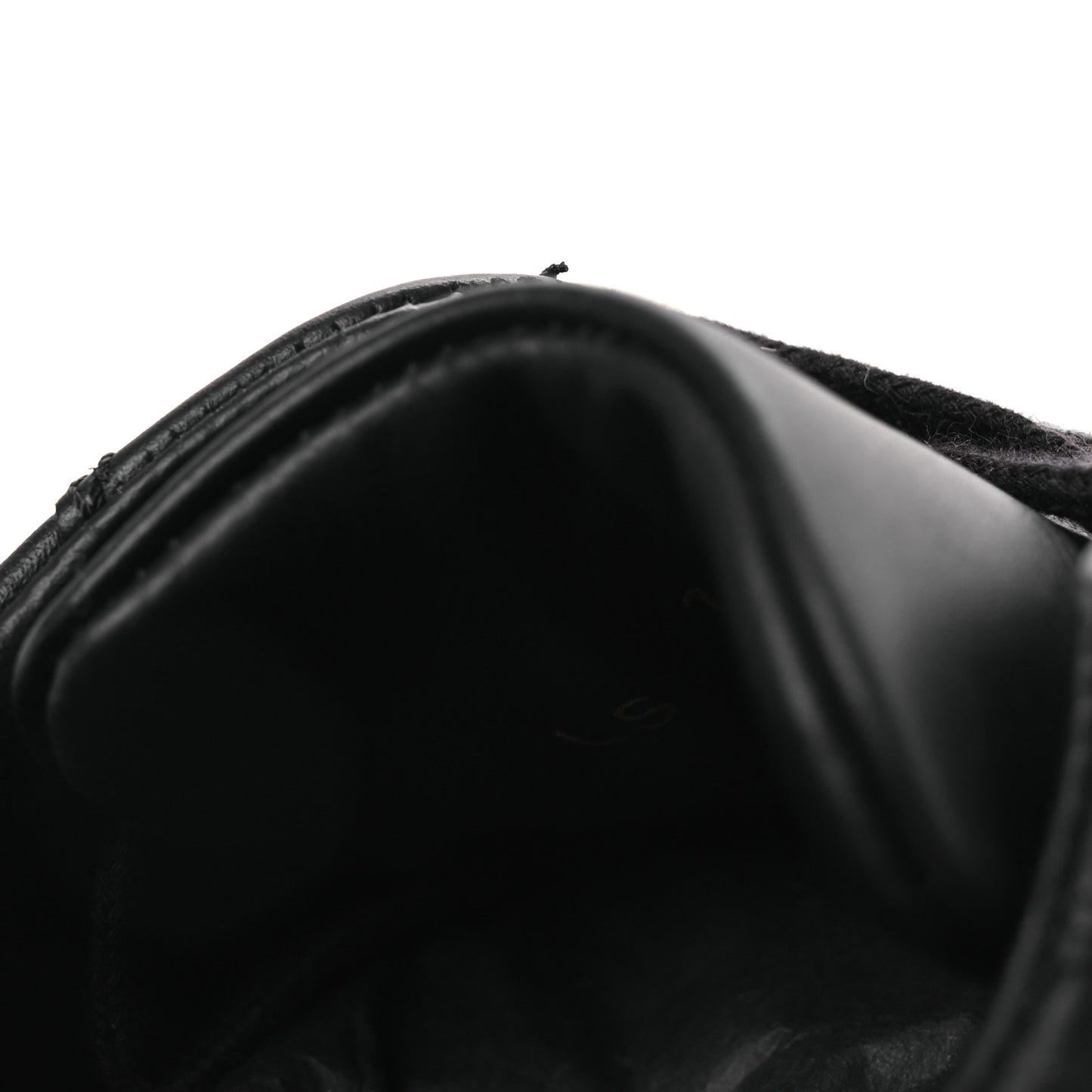 Calfskin Suede Logo Sneakers 36.5 Black