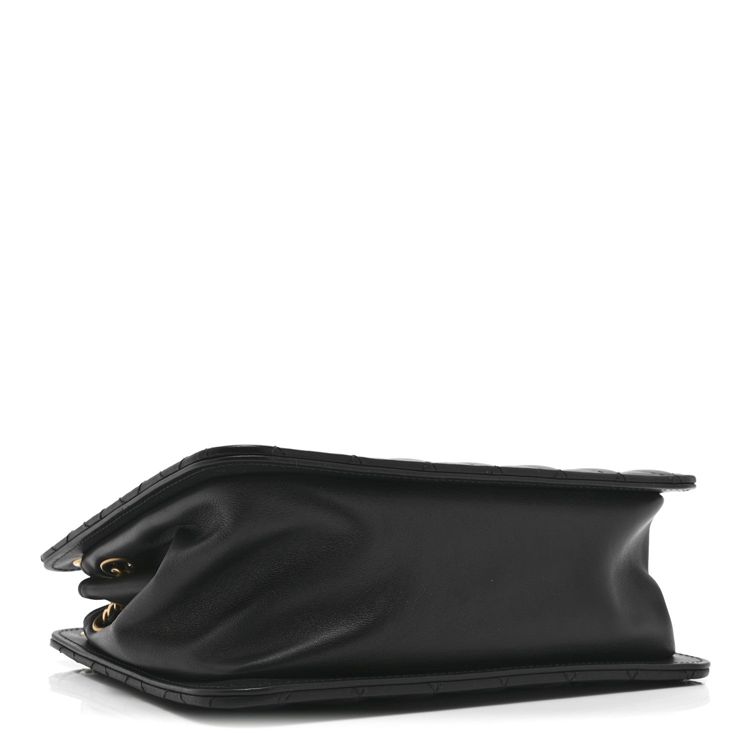 Chanel Calfskin Quilted CC Chain Accordion Tote Black 4 of 11