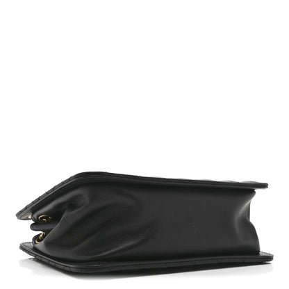 Chanel Calfskin Quilted CC Chain Accordion Tote Black 4 of 11