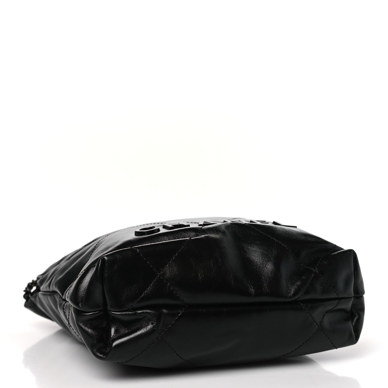 Chanel Shiny Calfskin Quilted Mini Chanel 22 So Black 4 of 10