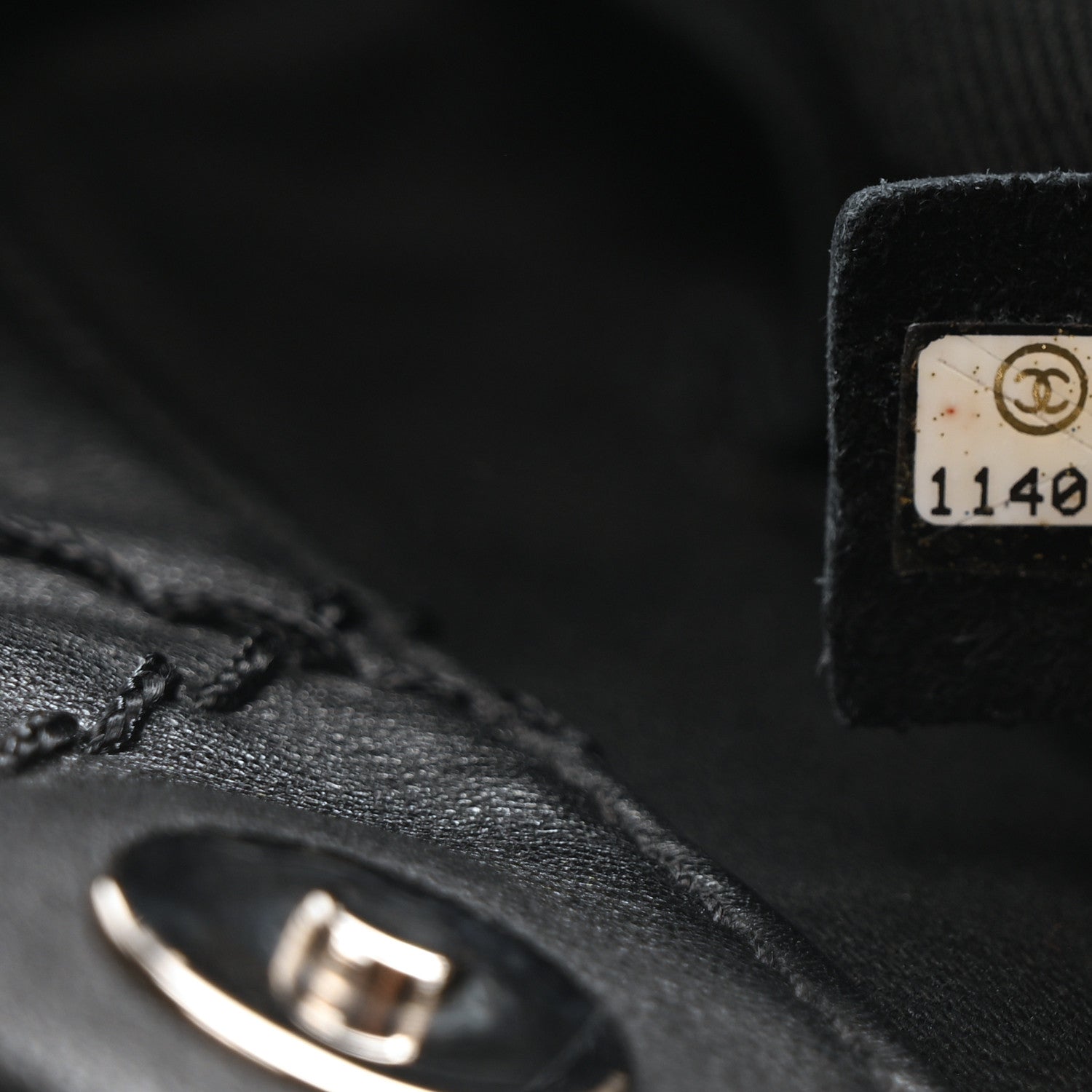 Chanel Lambskin Stitched Expandable Tote Black 7 of 10