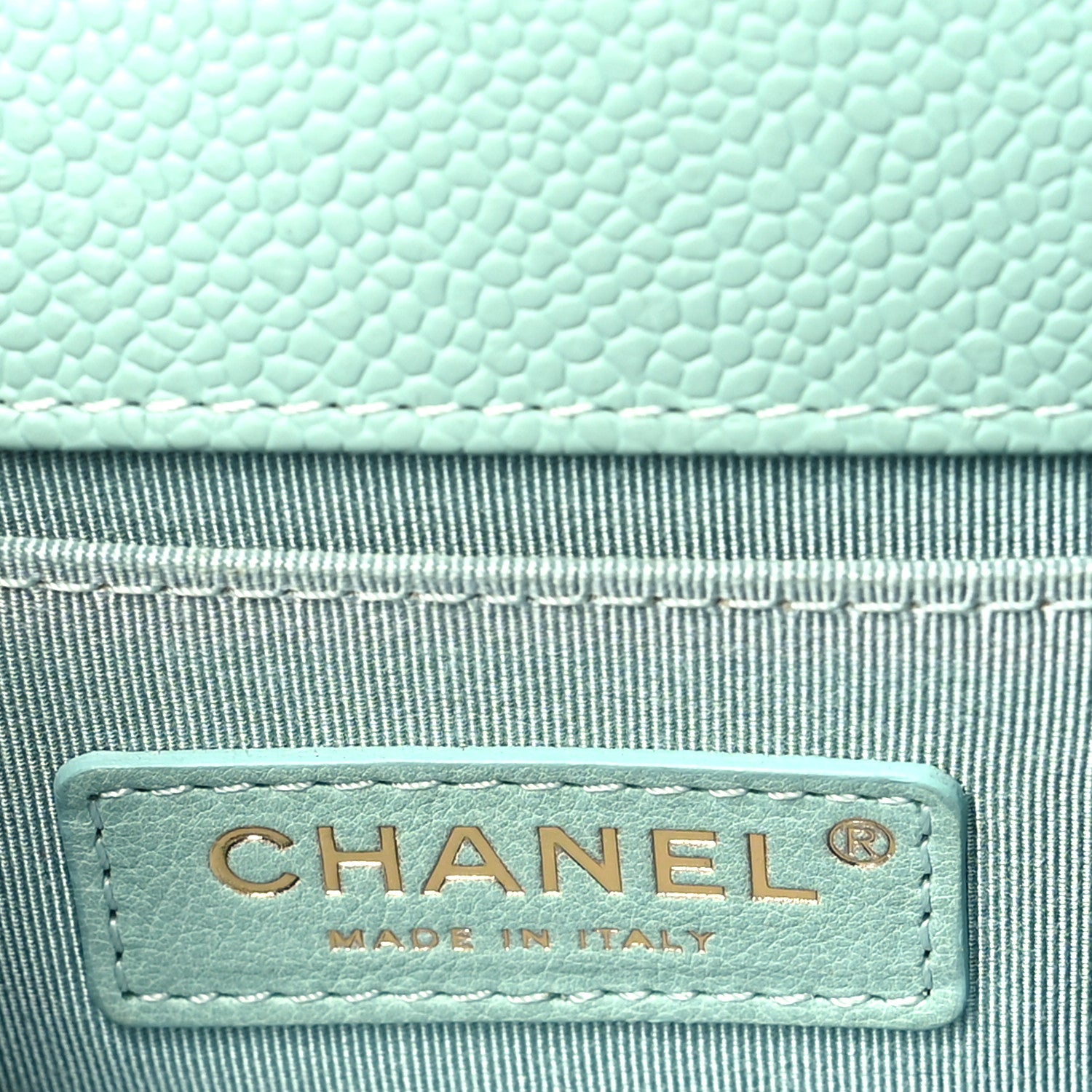 Chanel Caviar Quilted Small Boy Flap Light Blue 6 of 9