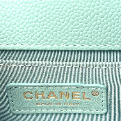 Chanel Caviar Quilted Small Boy Flap Light Blue 6 of 9