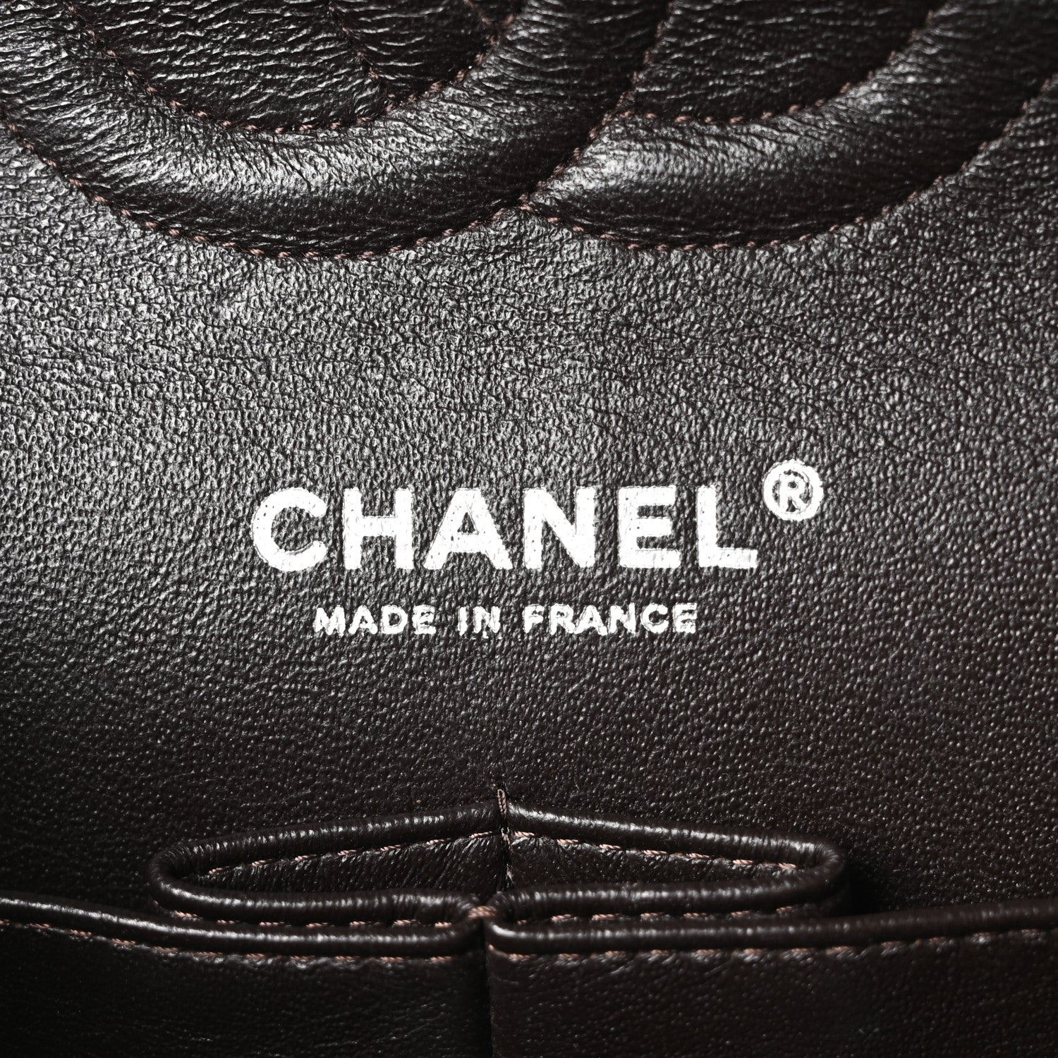 Chanel Caviar Quilted Medium Double Flap Brown 6 of 10