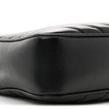 Saint Laurent Calfskin Matelasse Monogram Monochrome Lou Camera Bag Black 9 of 10