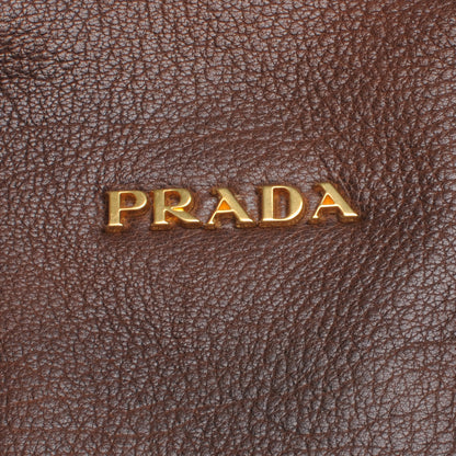 Prada Vitello Daino Bauletto Brown 4 of 9