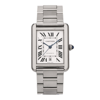 Cartier Stainless Steel 31mm Tank Solo Automatic Watch 1 of 6