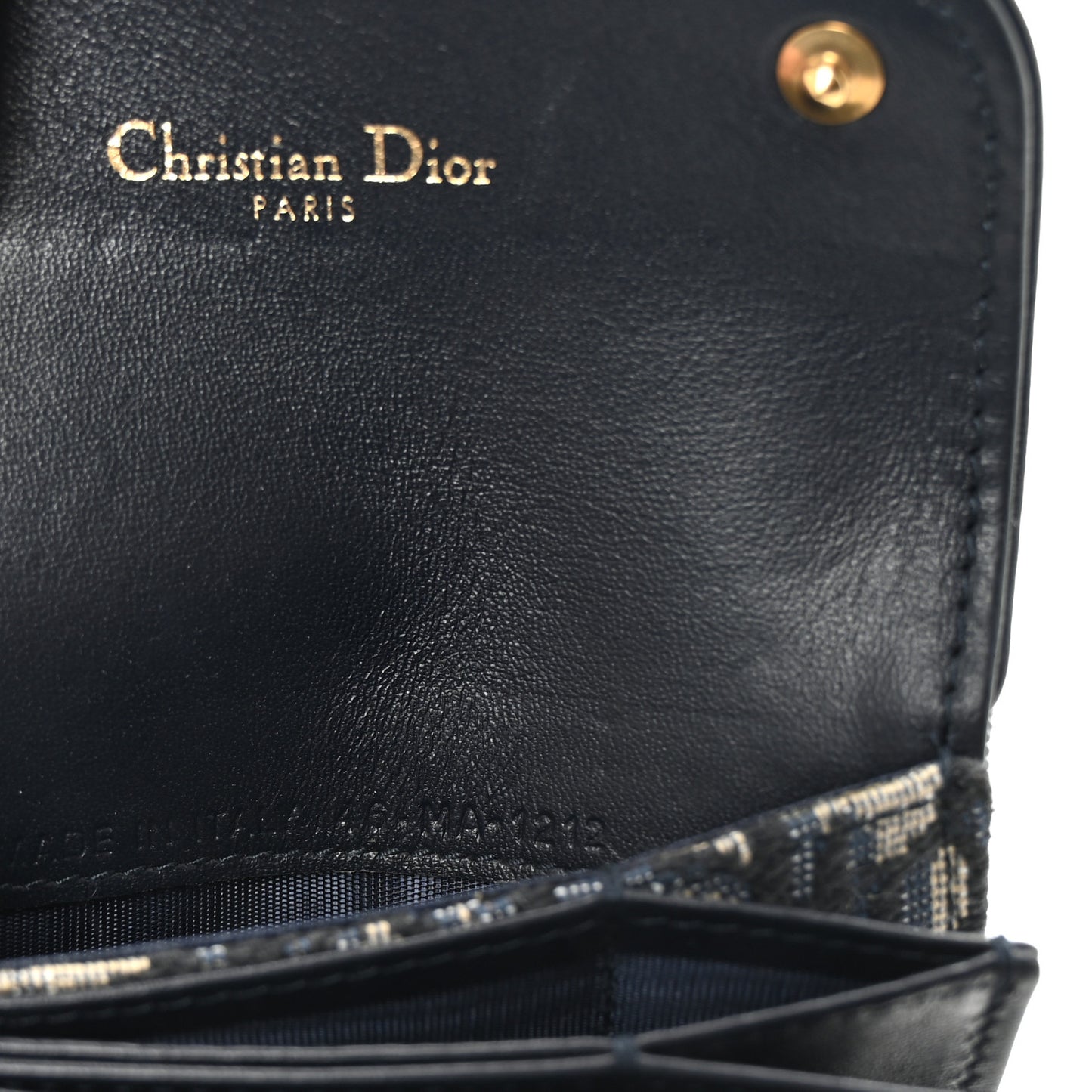Oblique Saddle 5-Gusset Card Holder Blue