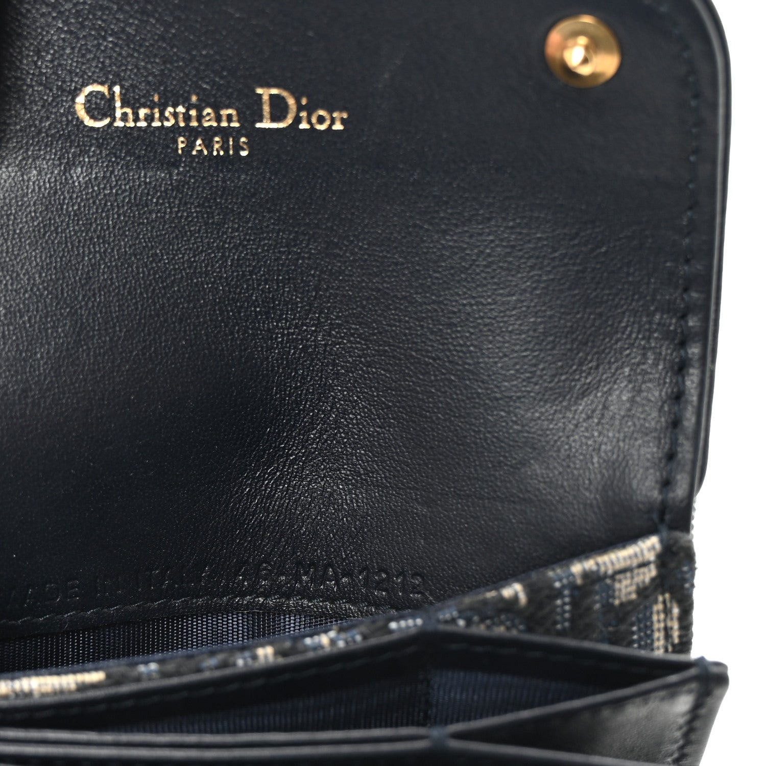 Christian Dior Oblique Saddle 5-Gusset Card Holder Blue 7 of 7