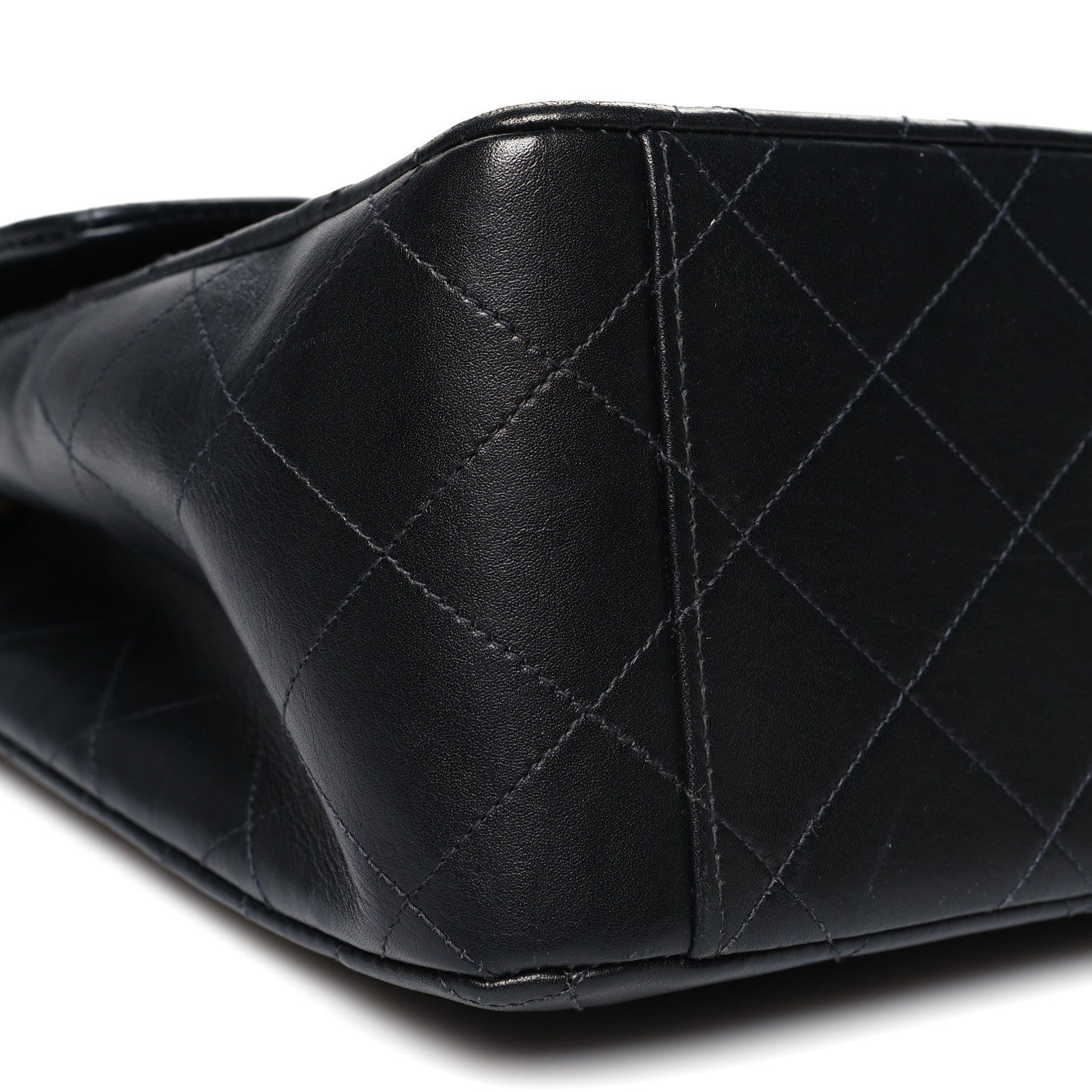 Chanel Lambskin Quilted XL Jumbo Single Flap Black 8 of 11