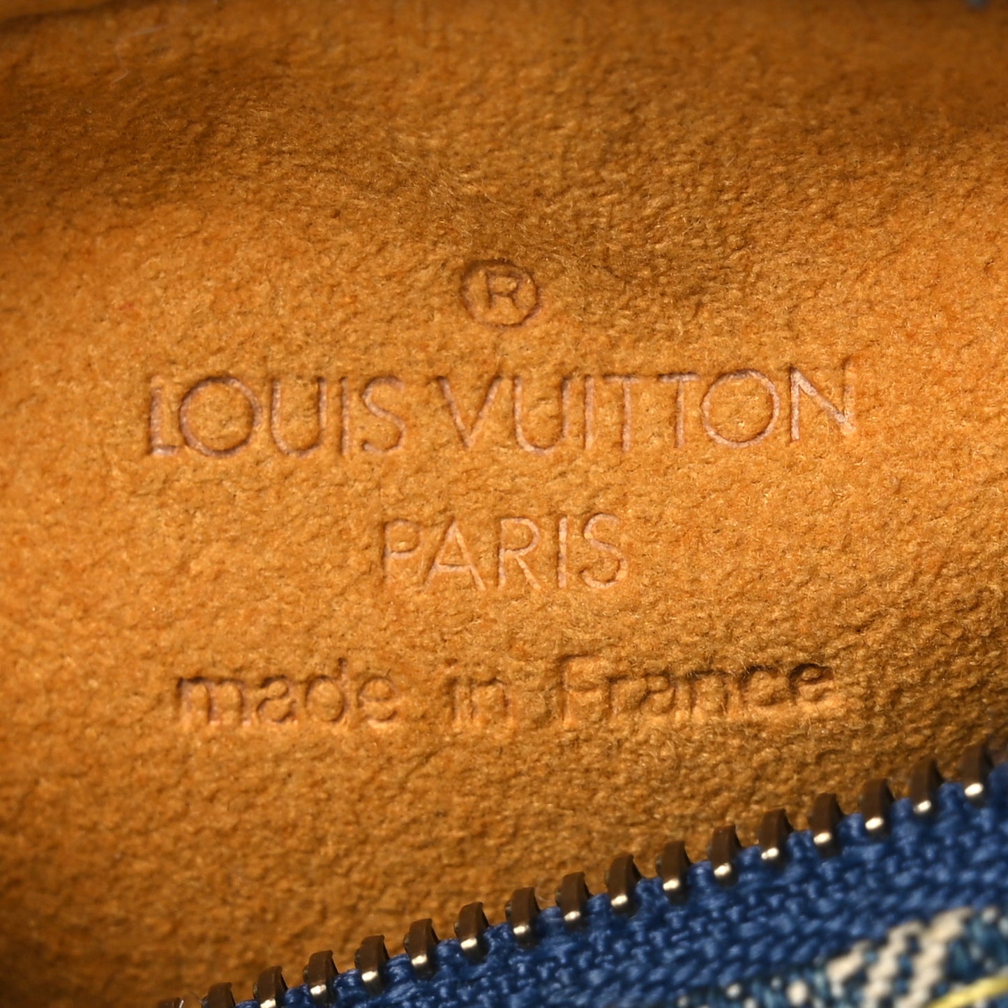 Monogram Denim Pochette Speedy PM Key Holder Blue