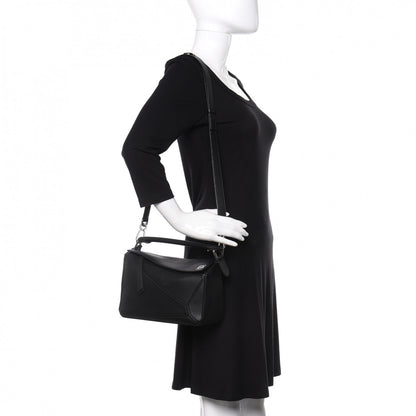 Loewe Calfskin Small Puzzle Bag Black 2 of 10