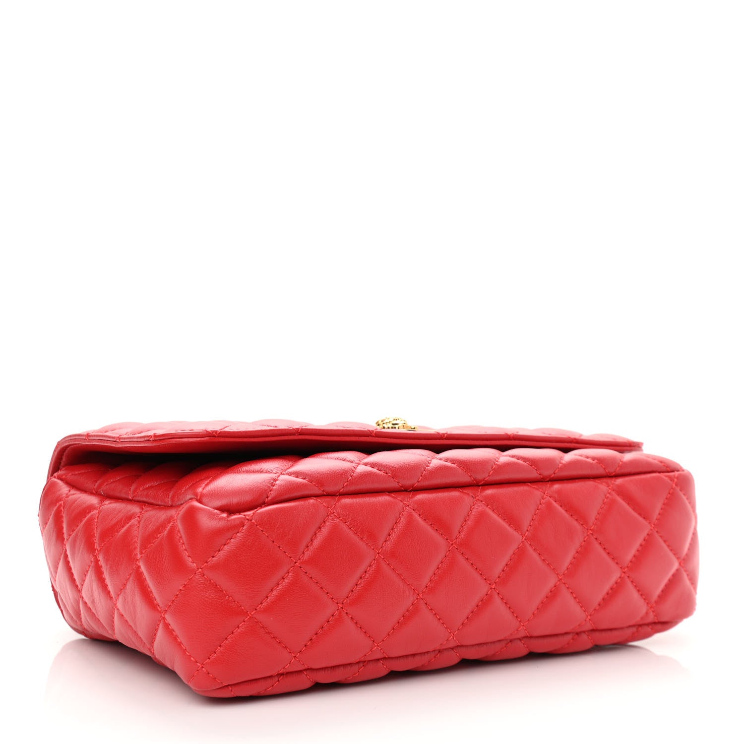 Versace Nappa Quilted Medusa Chain Crossbody Red 4 of 9