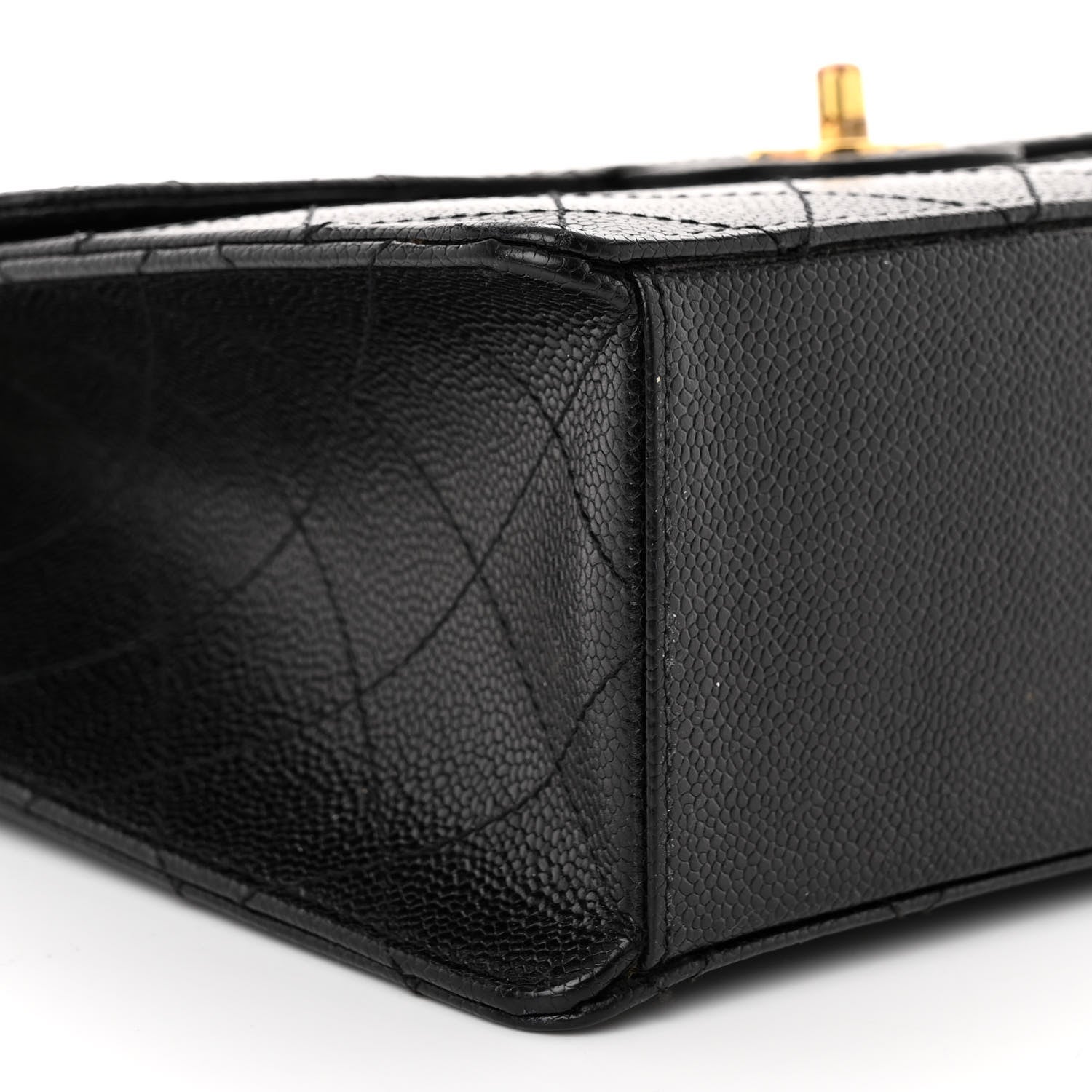 Chanel Caviar Stitch Jumbo Single Flap Black 8 of 11