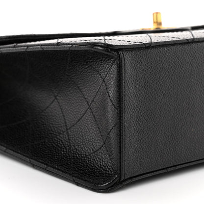 Chanel Caviar Stitch Jumbo Single Flap Black 8 of 11