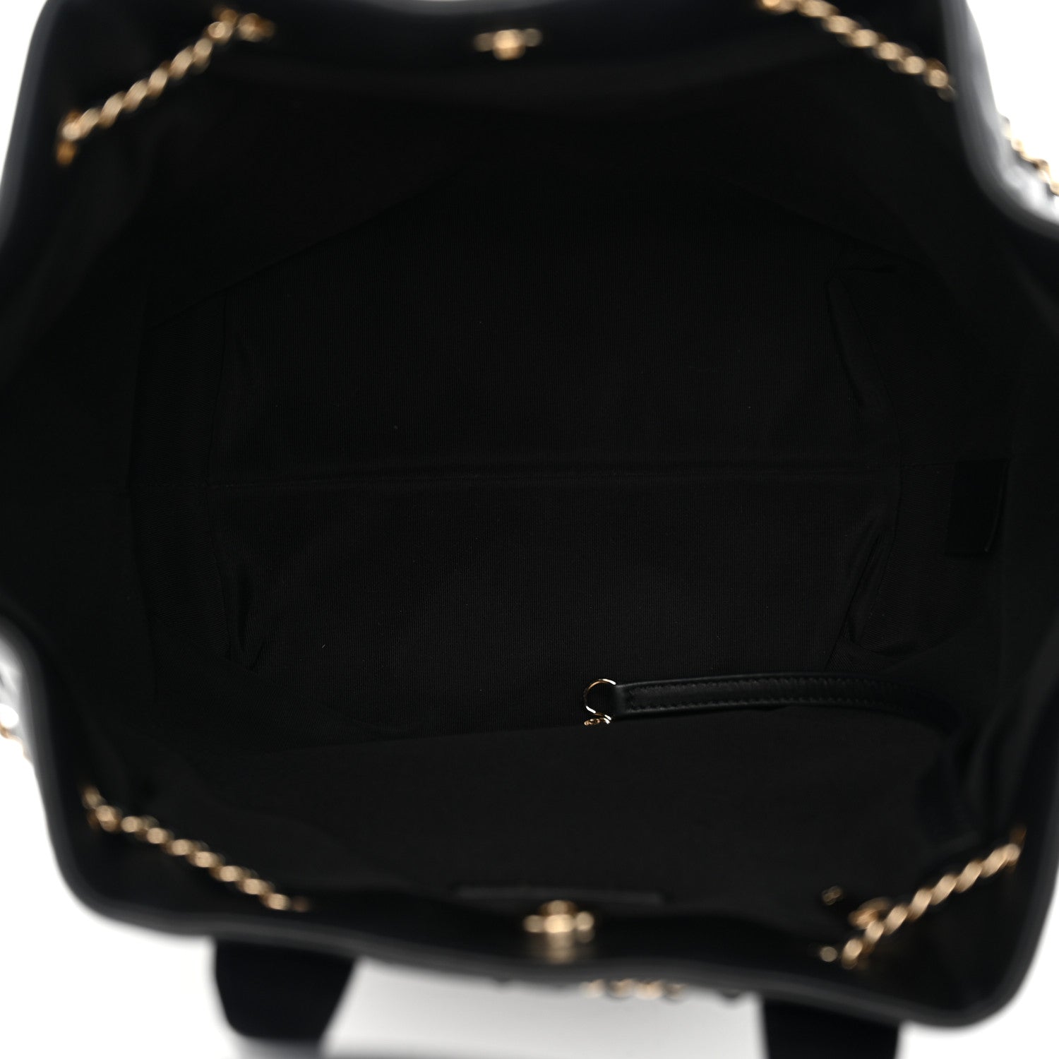 Chanel Lambskin Quilted CC Dweller Drawstring Tote Black 5 of 12