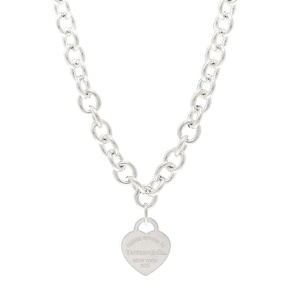 Tiffany Sterling Silver Return to Tiffany Heart Tag Pendant Necklace 1 of 4
