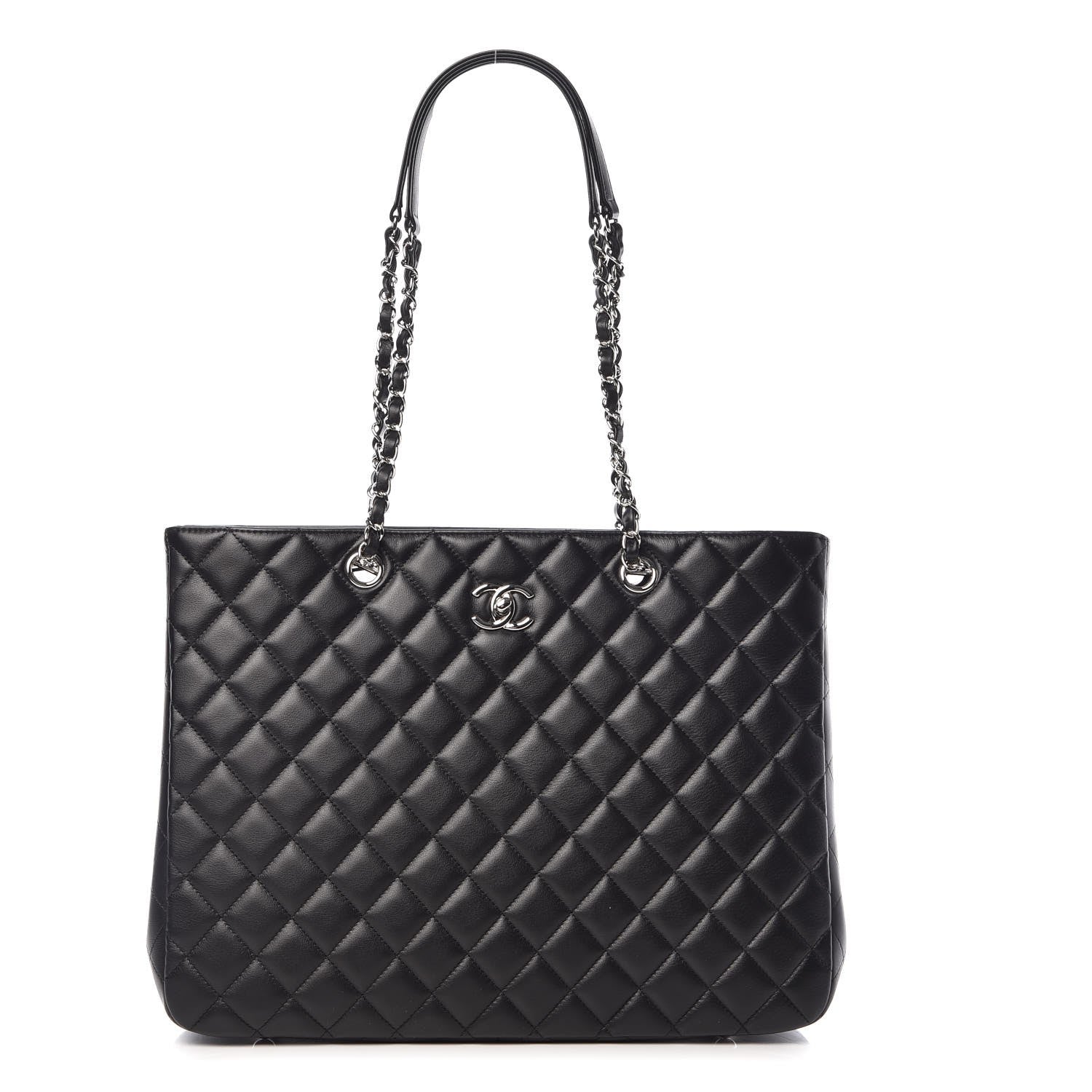 Chanel Calfskin Quilted Timeless Tote Black 1 of 9