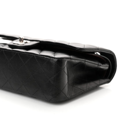 Chanel Lambskin Quilted Medium Double Flap Black 9 of 10