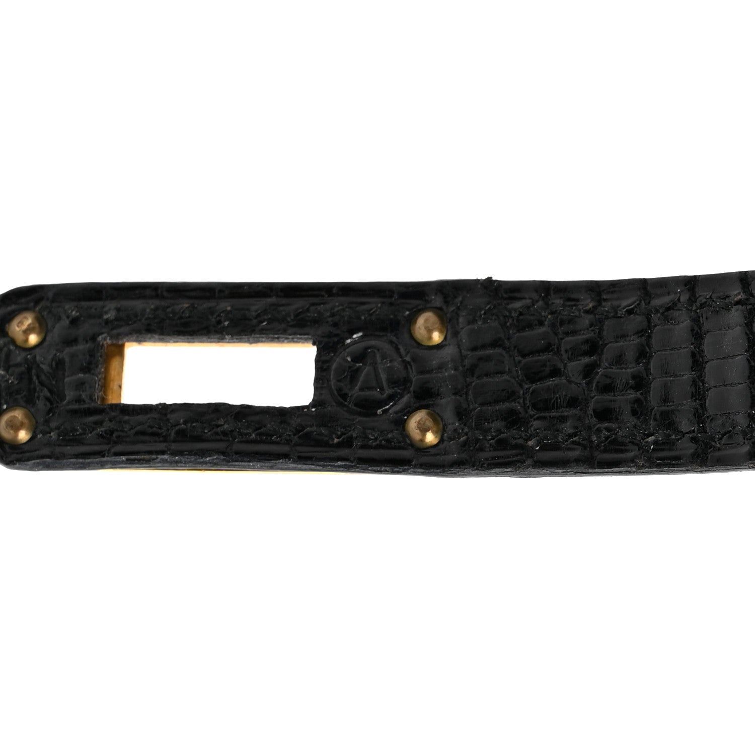 Hermes Lizard Mini Kelly Sellier 20 Black 7 of 16