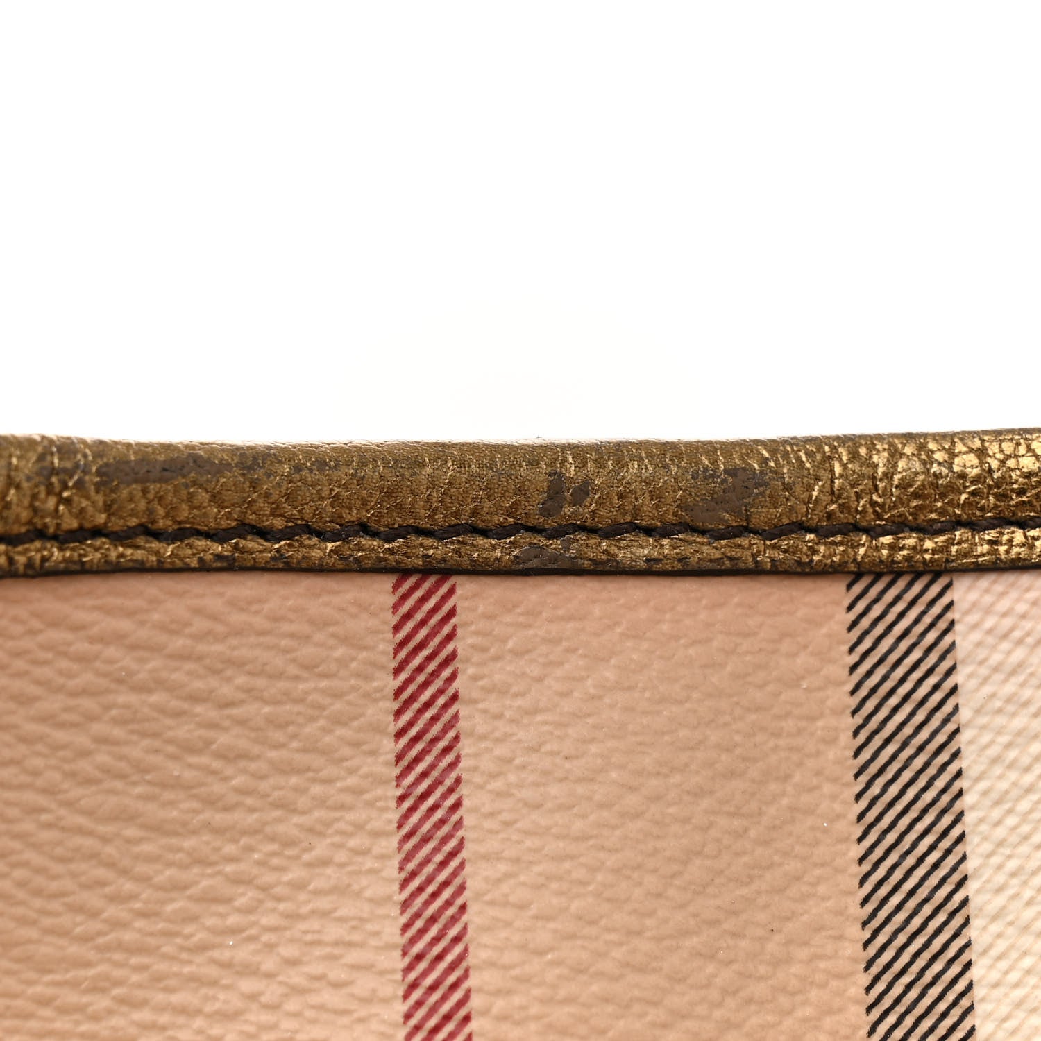 Burberry Haymarket Check Small Canterbury Tote Bronze 15 of 17