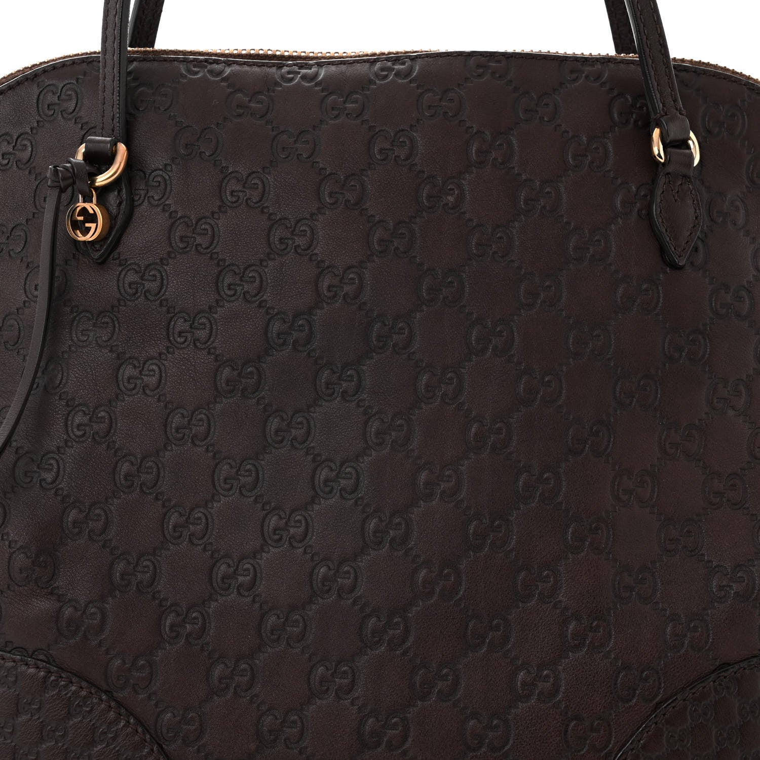 Gucci Guccissima Medium Bree Shoulder Bag Chocolate 8 of 12